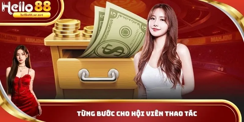 Từng bước cho hội viên thao tác