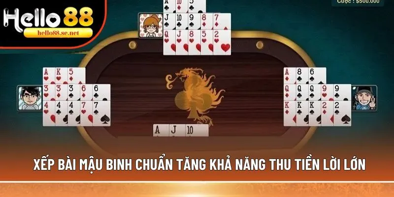 Xếp bài Mậu Binh chuẩn tăng khả năng thu tiền lời lớn