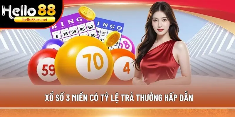 Xổ số 3 miền có tỷ lệ trả thưởng hấp dẫn